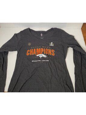 NFL 50th Super Bowl Champions Denver Bronco Country Long Sleeve Womens Large